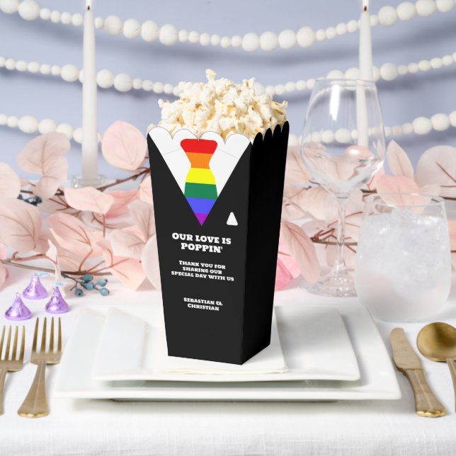 Unsere Liebe ist Popping Gay Wedding Anzug Geschenkschachtel (Hochzeit)