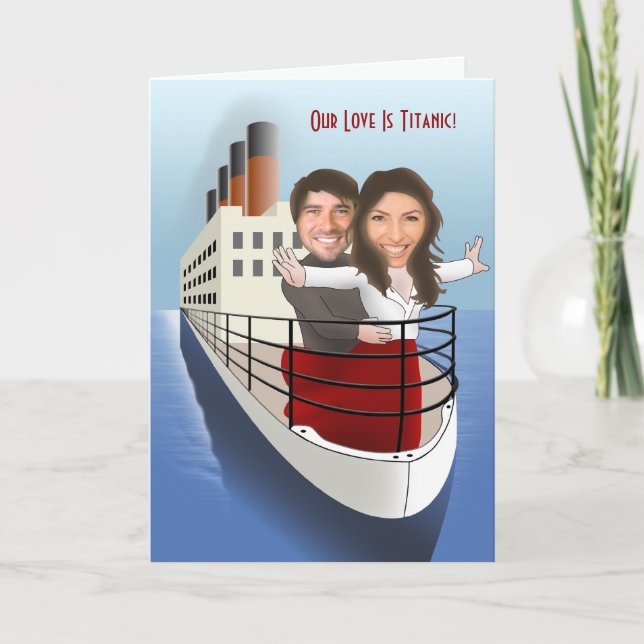 Unsere Liebe ist Titanic Karte (Vorderseite)
