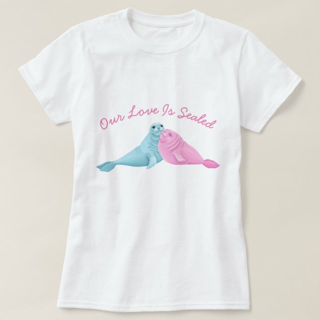 Unsere Liebe ist versiegelt T-Shirt (Design vorne)