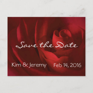 Unsere Liebe Romantik Save the Date Ankündigungspostkarte