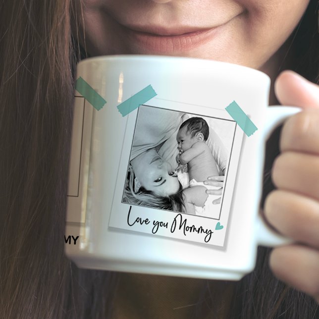 Unsere Liebe | Rosa Mama Foto Adhesive Gift Tasse (Von Creator hochgeladen)