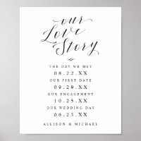 Unsere Liebe Story Bride & Groom Timeline Hochzeit