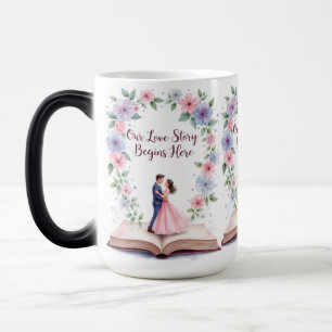 Unsere Liebe Story Floral Ehe Tasse