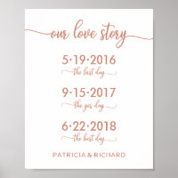 Unsere Liebe Story Special Termine Rose Gold Zeich