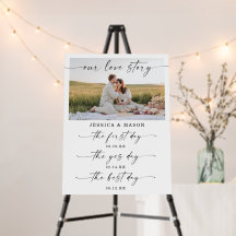 Unsere Liebe Story Timeline Hochzeitdekor Keepake 