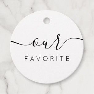 Unsere Lieblings-Hochzeitungs-Begrüßungstags Geschenkanhänger