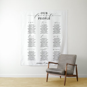 Unsere Lieblings-Leute Hochzeitskarte Wandteppich