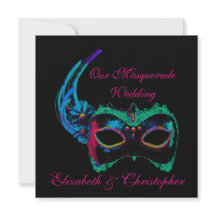 "Unsere Maskenhochzeit" - Blau und Rosa