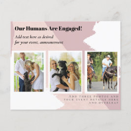 Unsere Menschen sind VERLOBT - PET FOTO Engagering Flyer