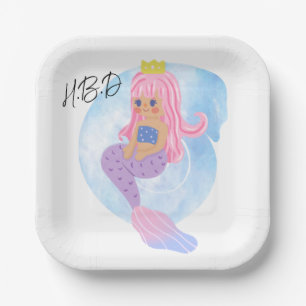 Unsere Mermaid Party Theme Collection ist perfekt Pappteller