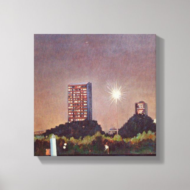 Unsere moderne Mond Leinwanddruck (Vorderseite)