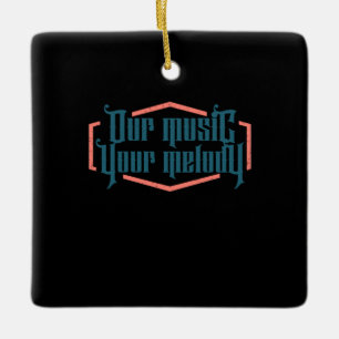 Unsere Musik Deine Melodie Keramikornament