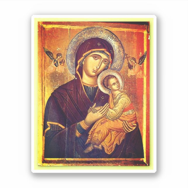 Unsere Mutter der ständigen Hilfe Aufkleber (Vorderseite)