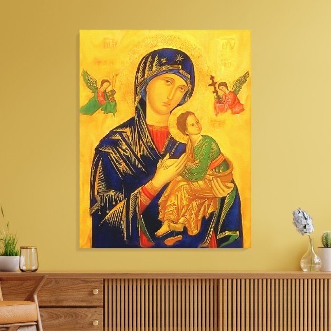 Unsere Mutter der ständigen Hilfe Leinwanddruck (Insitu (Wohnzimmer))