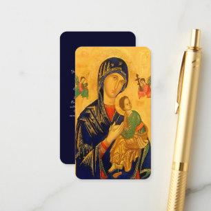 Unsere Mutter, die ständig Hilfe mit dem Gebet hat Begleitkarte
