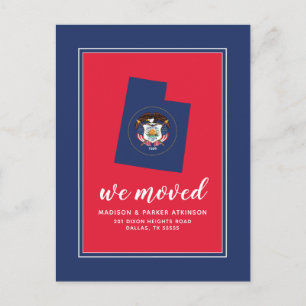 Unsere neue Adresse in Utah Postkarte