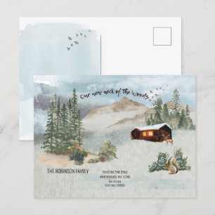 Unsere neue Ankündigung zum Woods Deer Moving Postkarte