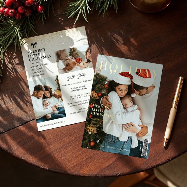 Unsere neue Holiday Edition Baby Birth Ankündigung (Our New Holiday Edition Baby Birth Announcement)