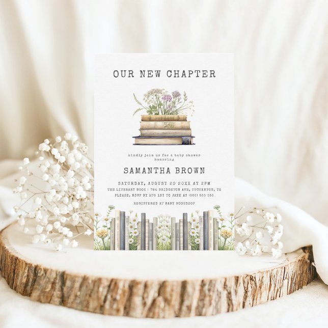 Unsere neue Kapitel Buch Kinderdusche Einladung (Von Creator hochgeladen)