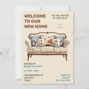 Unsere neue Zuhause-Party Einladung