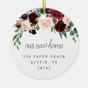 Unsere neues Zuhause-moderne Weihnachtsmit Keramik Ornament