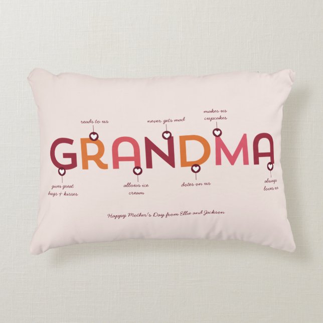 Unsere Oma ist... Pillow zum Muttertag Dekokissen (Vorderseite)