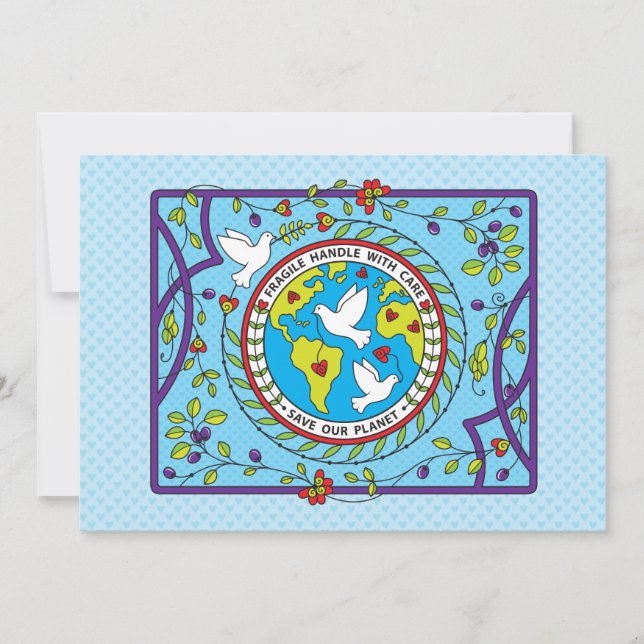 Unsere Planet_Flat Karte 7" x 5" gerettet (Vorderseite)