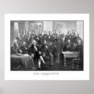 Unsere Präsidenten 1789 - 1881 Poster