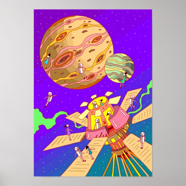 Unsere Raumstation. Poster (Vorne)