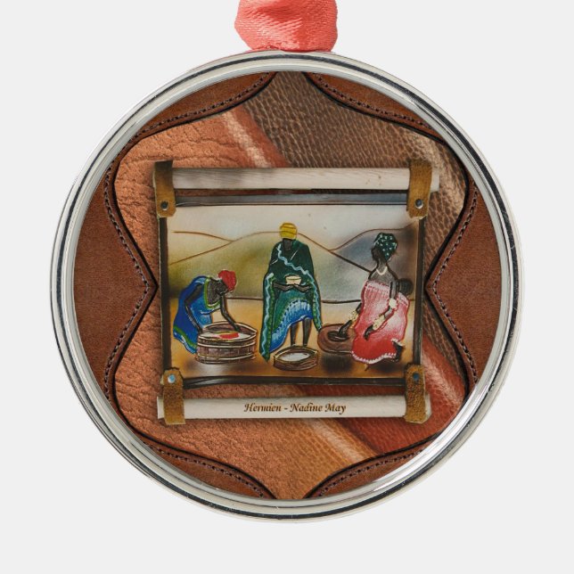 Unsere Regenbogennation Ornament Aus Metall (Vorne)