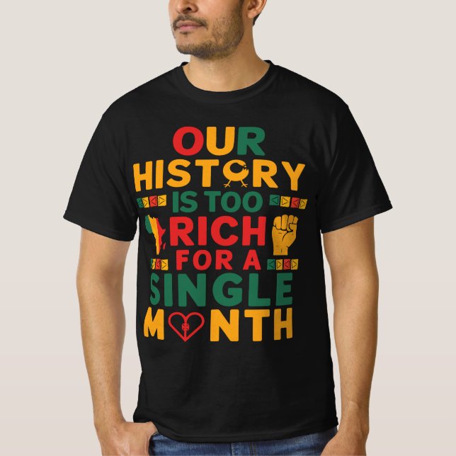 Unsere reiche Geschichte feiert das Jahr des afrik T-Shirt (Vorderseite)