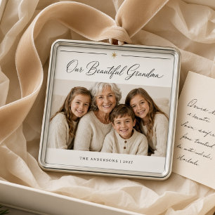 Unsere schöne Oma Personalisierte Enkelkinder Ornament Aus Metall