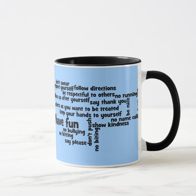 Unsere Schulordnung Tasse (Rechts)