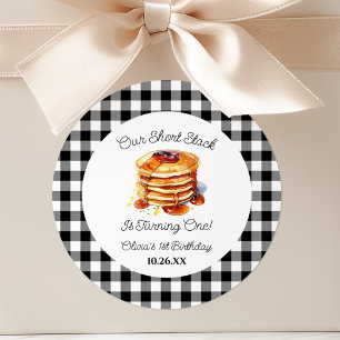 Unsere Short Stack Pfannkuchen Frühstück Geburtsta Runder Aufkleber