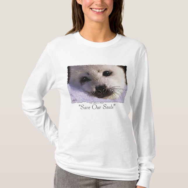 "UNSERE SIEGEL GERETTET" Harp Siegel Protection Sh T-Shirt (Vorderseite)