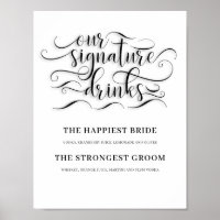 Unsere Signature Drinks Hochzeitszeichen Bar