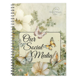 Unsere Social Media Hütte Chic Meadow Wildblumen Notizblock