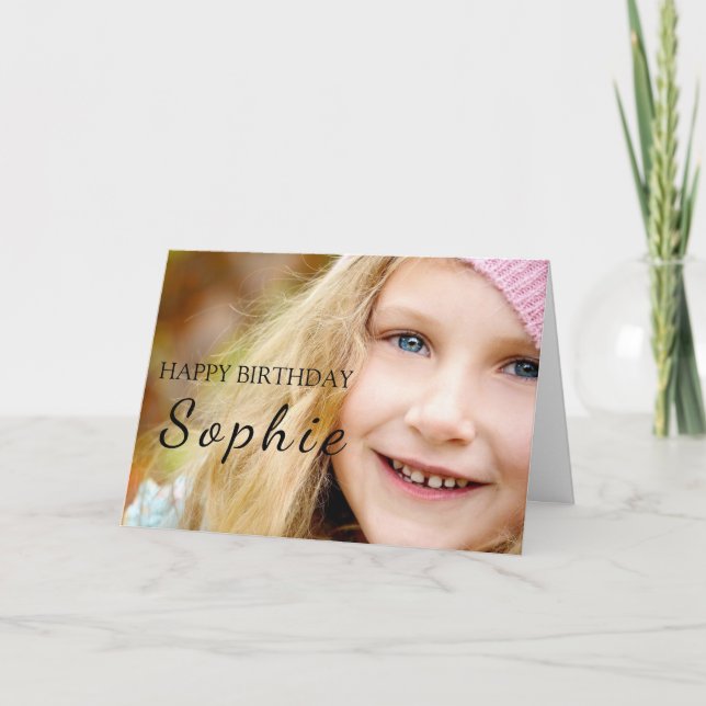 Unsere sonnige Prinzessin wird 5! Niedliche Geburt Dankeskarte (Vorderseite)