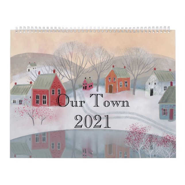 Unsere Stadt 2021 Folk Art Kalender (Titelbild)