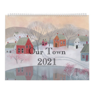 Unsere Stadt 2021 Folk Art Kalender