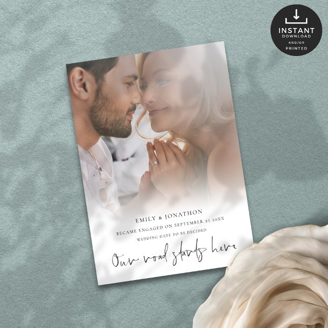 Unsere Straße beginnt hier Foto Verlobung Ankündigung (Von Creator hochgeladen)