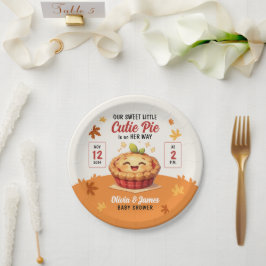 Unsere Sweet Little Süsse Pie Fall Baby Dusche Pappteller