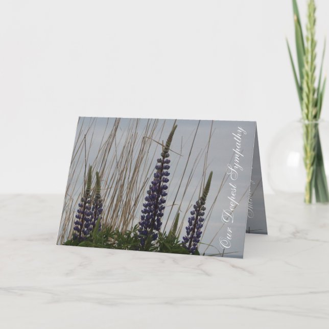 Unsere tiefste Beileid Condolence Card Karte (Vorderseite)