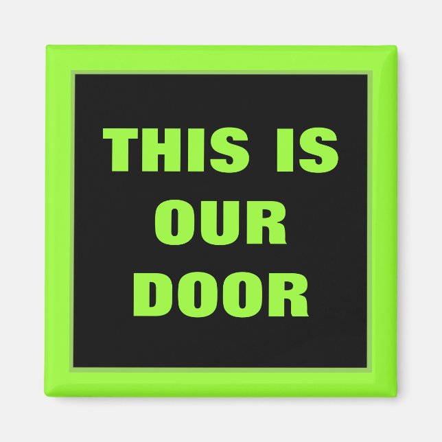 Unsere Türgeneratorenmarkierung Magnet (Vorne)