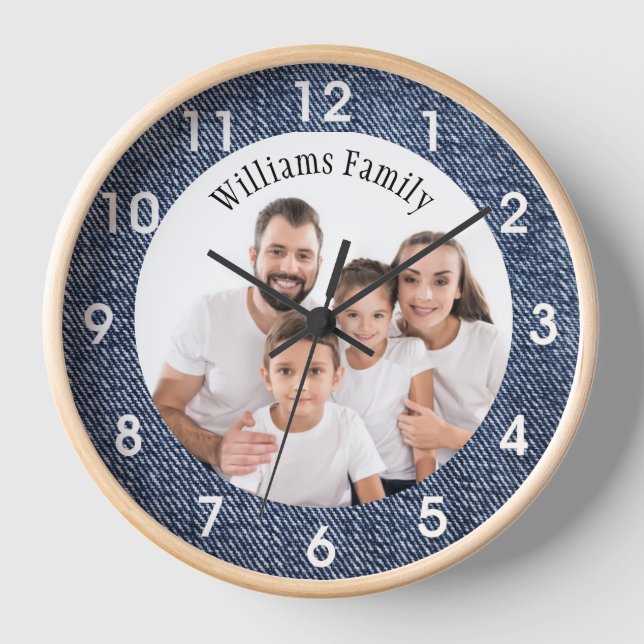 Unsere Uhrenhalterung rund um den natürlichen Holz Uhr (Vorderseite)