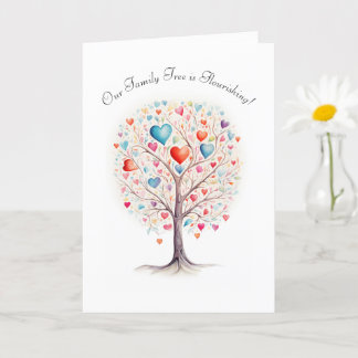 Unsere wachsende Liebe - Poly Family New Child Karte