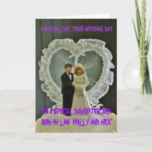UNSERE WEDD DAY Card Karte (Vorderseite)