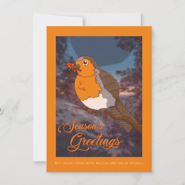Unsere Weihnachtskarten Feiertagskarte (Vorderseite)