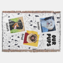 Unsere Welpen Individuelle Hunde-3-Foto Decke