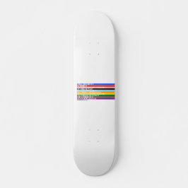 Unsere Werte sind Skateboard